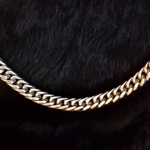 15 mm thick 22" long .this chunky Silver polished